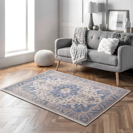 180cm Rectangle Vintage Floral Area Rug (1/5)