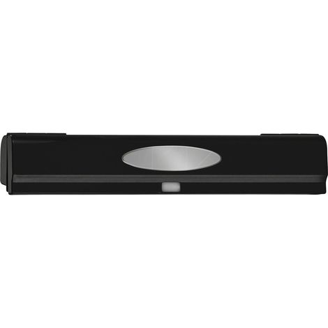 WENKO Coupe-film Perfect-Cutter, dérouleur pour film alimentaire et papier aluminium d'une largeur max. de 33 cm, découpe nette grâce à la lame dentée en acier inoxydable, 38 x 5,2 x 6,7 cm, noir (1/5)