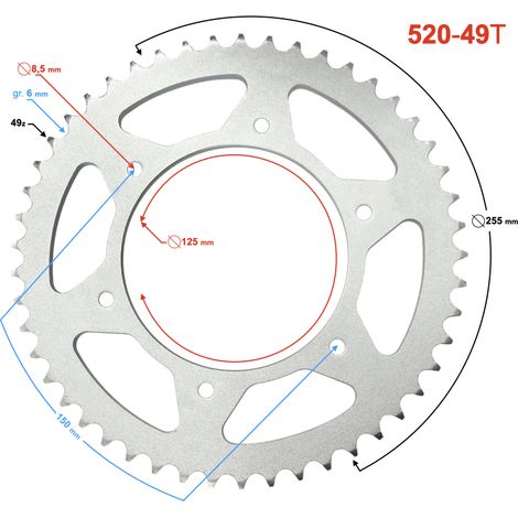 Pignone posteriore NXT250 L (1/2)