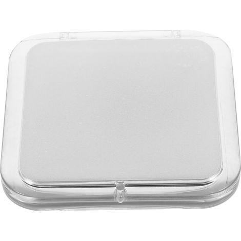 Miroir de Poche Compact Carré Gris 7x Grossissant Double Face - Mini Miroir Pliable Maquillage & Retouche Voyage Femme