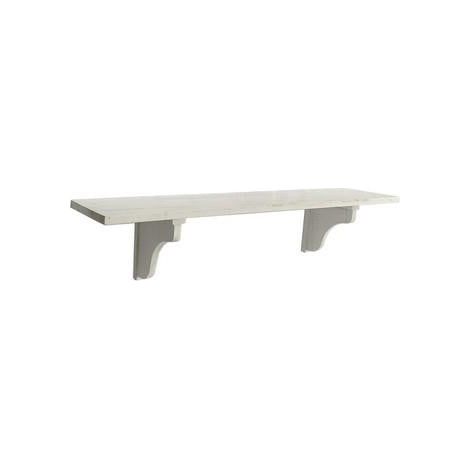Étagère murale blanche décorative, 70x20x16 cm, lot de 3