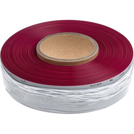 Câble en nappe RS PRO 37 voies 28 AWG, pas de 1.27mm, Gris, 30m ( Prix pour Boîte de 30 Mètres )