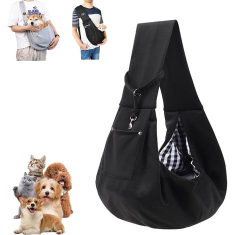 Hunde-Tragerucksack Bis 10 kg verstellbare Tragetasche für kleine Hunde Für Spaziergänge Reisen und Outdoor-Aktivitäten Für Tierhalter Dragzak Schwarz (1/5)