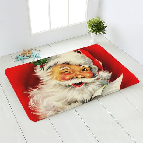 Chaussette De Noël - Tricotée En Acrylique - Motif Monogramme Brodé - Boucle De Suspension - Taille Mini 30 X 45 Cm - Lot De 1 (1/5)