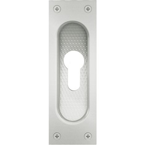FSB Schiebetürmuschel 42 4211 PZ L.120mm B.40mm Alu. 0105 ktg. EL.-T. 11,5mm (1/4)