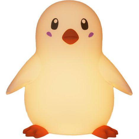 Veilleuse Pingouin pour Enfants, Veilleuse Enfant Kawaii Avec Font Minuterie, Veilleuse Enfant Rechargeable en Silicone, Veilleuse Portable Cadeaux pour Garçons et Filles