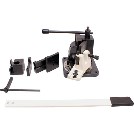 Mw Tools – Cintreuse d'angle manuelle jusqu'à 120° – Construction en fonte – Matrices pour inox, fer et fer à béton – Butée de longueur – CAT10070 (1/4)