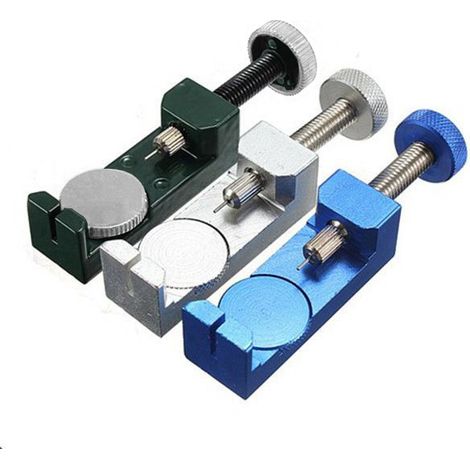 Werkzeug zum Entfernen von dreifarbigen Uhrenarmbändern, Uhrmacherwerkzeug mit Hebeplattform, Werkzeug zum Entfernen von Uhrenarmbändern für den Heimgebrauch, grün.
