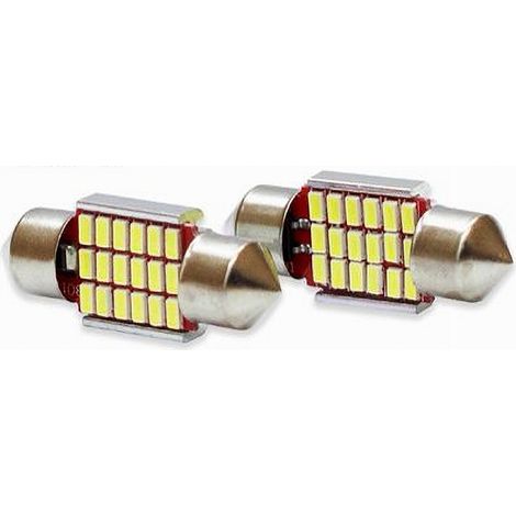 Lampada da posizione MAXTECH L-P050 12V 18LED 31mm 4W Ultra luminosa SV8.5 (1/2)