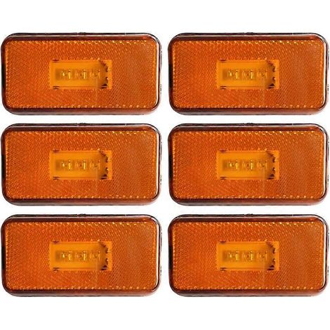 Lot de 6 feux de gabarit latéraux à LED 24 V pour camions série G P R S, accessoires et pièces 1737413, haute qualité (1/5)