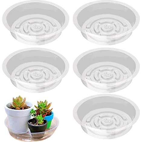 Pflanzentwässerung transparenter Blumentopf für den