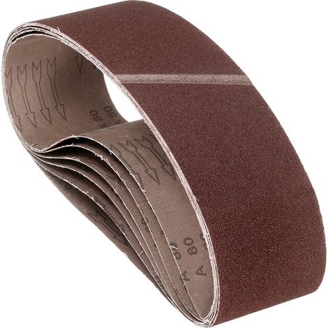 8 Pcs Bandes Abrasives 100mm x 915mm Alumine Oxyde Papier Abrasif (1/5)