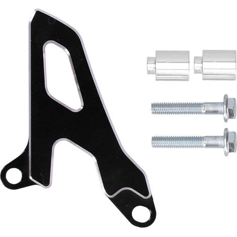 Cache-pignon avant en alliage d'aluminium noir compatible avec YAMAHA YZ250X 2016-2020, protection pour moto (1/5)