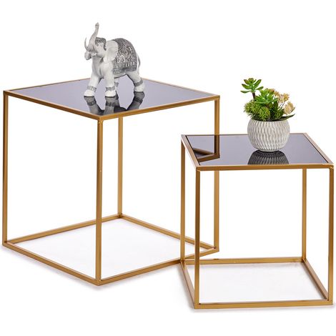 Couchtische für das Wohnzimmer LUVO, quadratisch, 2er-Set (1/3)