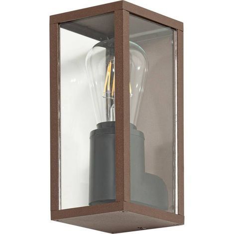 Utomhusvägglampa "Robigus" aus aluminium / grå / zink von Lindby