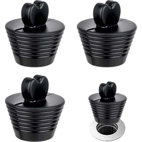 Bouchons Baignoire 3 Pièces Bouchon d'Évier en Silicone Universels en Silicone Bouchon de Vidange de Salle De Bain pour Évier de Cuisine Égout de Sol Bouchon de Vidange de Salle de Bain (1/5)
