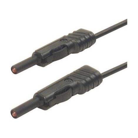 VAINAS DE SEGURIDAD [ENCHUFE A BARRA 4 MM  ENCHUFE A BARRA 4 MM] 1.00 M NEGRO SKS HIRSCHMANN MLS GG 100/1 SW