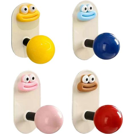 Selbstklebender Haken mit Cartoon-Motiv – wasserfest – für Handtücher und Jacken (1/4)