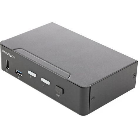 StarTech.com Switch Conmutador KVM de 2 Puertos HDMI 2.0 4K para 1 Monitor - Vídeo de 4K y 60Hz Ultra HD - HDR - Hub Ladrón USB (1/4)