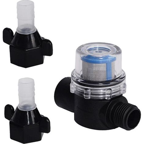 Pre-filter pump filter for garden pumps and domestic water installations with filter insert (1/5)