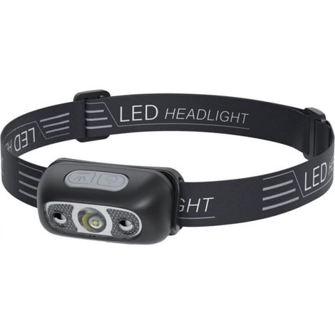 Ultra-powerful LED headlamp, USB rechargeable with sensor, IPX4 waterproof, hands-free portable flashlight for fishing, camping, cycling and hiking (1/5)