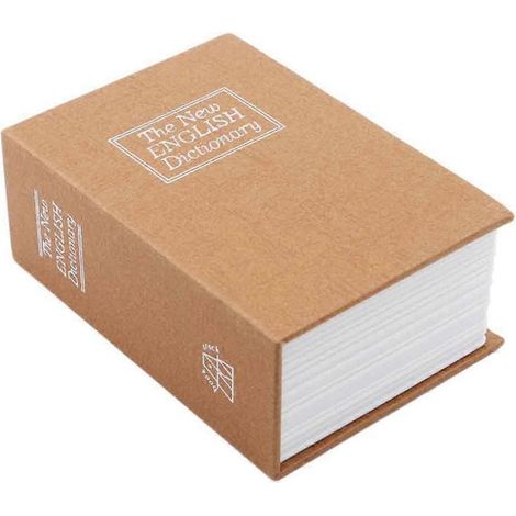 Coffre-fort dissimulé avec serrure à combinaison - Rangement discret pour bijoux et clés, boîte de rangement décorative et antivol (1/5)