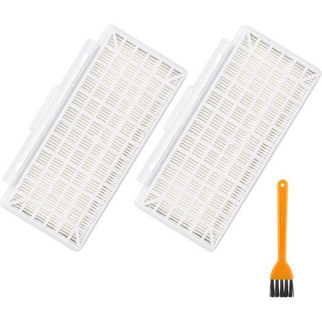 Lot de 2 Filtres de Rechange compatibles avec les aspirateurs Bosch Serie 6 BGC41XALL/ BGC41X36/ BGC41XSIL, VRBSGS41 filtre de Rechange pour aspirateur Bosch série 6, avec brosse de nettoyage (1/5)
