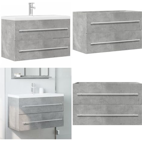 vidaXL Waschbeckenunterschrank Artisan-Eiche 80x38,5x48 cm