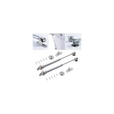 Lot de 2 vérins à gaz 150N – Charnières à fermeture amortie pour meubles – Installation sécurisée – Charge maximale 15kg (1/5)