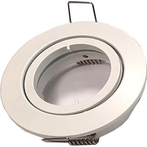 Porta lampada orientabile rotondo bianco iolume ioportlamprbi (1/2)