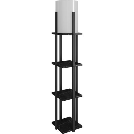 Lampada con 3 ripiani quadrati H135 cm - NORA (1/3)