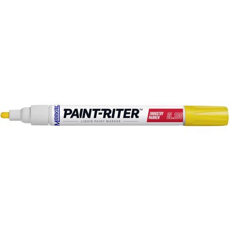 Markal PAINT-RITER INDUSTRY MARKER SL100 31240220 Marcatore a vernice Giallo 4 mm