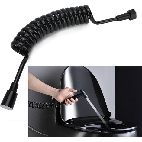 Flexible Douchette WC Rétractable Ressort 2m Accessoire Raccord Cuivre (1/5)