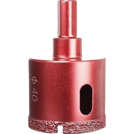 Diamantés Scie Cloche Foret, Coupe-Trou de Performance pour Verre/Tuile/Granit/Marbre (40mm) (1/5)