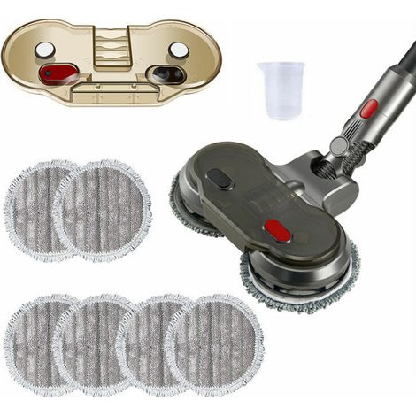 Accessoire vadrouille pour aspirateur Dyson V11 V10 V15 V8 V7, accessoire vadrouille pour Dyson avec réservoir d'eau, lumière LED, 6 vadrouilles lavables (1/5)