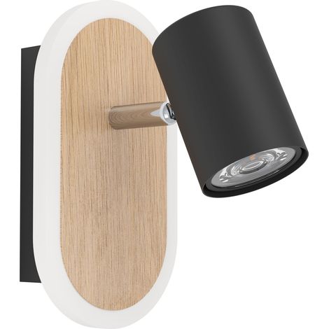 LED Applique intérieure, lampe murale ovale avec spot (1/5)