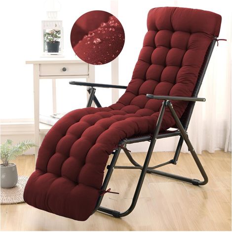 Coussin de chaise longe de patio, coussin étanche pour chaise à gravité zéro, 1705010cm, pour meubles extérieurs/intérieurs (seulement le coussin). (1/5)