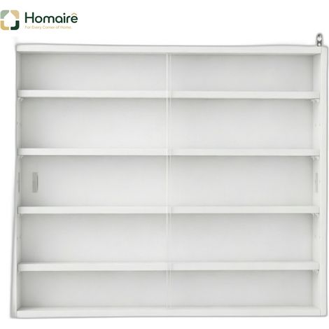 Meuble de rangement blanc 80 x 9,5 x 60 cm HOMAIRE (1/5)