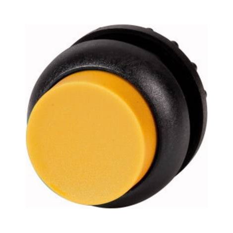 Bouton-poussoir lumineux saillant jaune à rappel EATON M22S-DLH-Y (1/2)