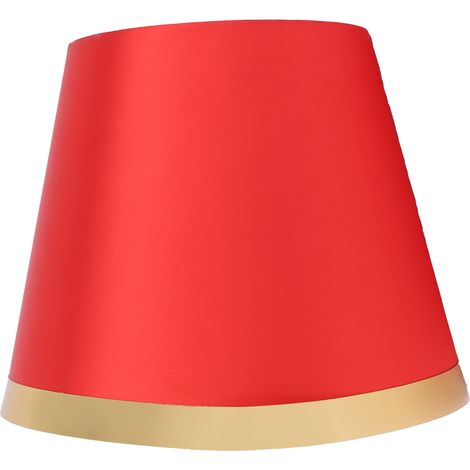 Abat-jour en tissu rouge moderne style européen pour lampe de table E27 et lampadaire fournitures PX134