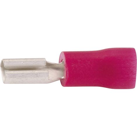 Cosse clip 2.8 mm x 0.8 mm Vogt Verbindungstechnik 390008S-1 180 ° partiellement isolé rouge 1 pc(s) (1/3)