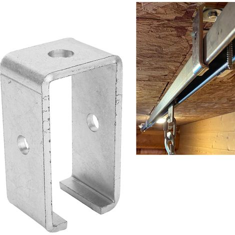 Les pinces en acier à canal 105 conviennent aux supports de rails pour chariots manuels d'allée et aux supports centraux de vêtements robustes. (1/5)