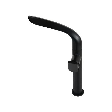 Bathroom sink faucet, gold brass mixer tap, single handle, hot and cold (Top) Black (1/4)