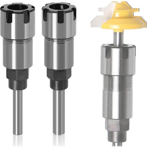 CREA Er16 8mm Router Collet Extension Chuck Rod Engraving Machine Milling Cutter Adapter Chuck Z44506 (1/4)
