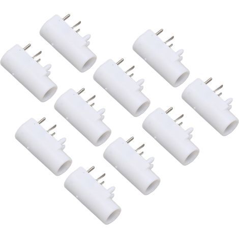 10 pièces Connecteurs Sécurisés 2.35mm pour Électrothérapie, Compatibles TENS et Matériel de Physiothérapie Portable
