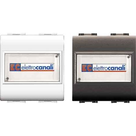BOUTON AVEC PORTE-ÉTIQUETTE 'MYLIFE' 1P/NO 250V - Gris
