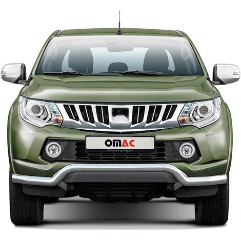 Pare-Buffle Avant Pour Mitsubishi L200 2015-2021 Argent (1/5)