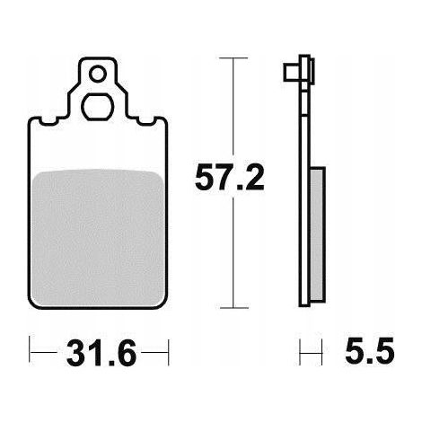 Plaquettes de frein avant DT 50 R F 12 15 CENTRO FREE (1/2)