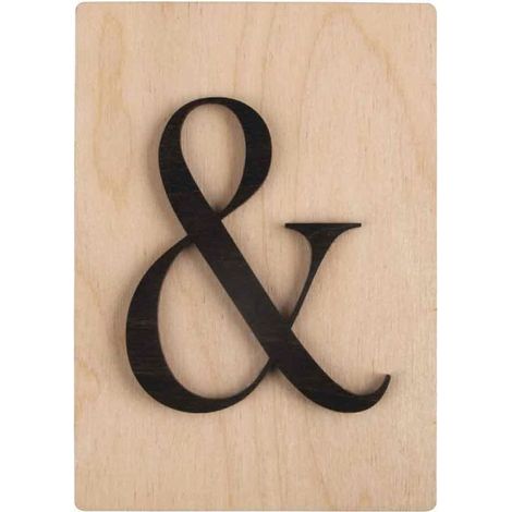 Objet décoratif - RAYHER - Lettres en bois - 14,9 x 10,5 cm - Noir (1/2)