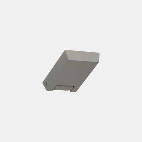 LedsC4 Blade - Aplique de Pared Exterior LED 14.4W y 1170lm con Luz Neutra 4000K. Diámetro 15cm. Estructura de Aluminio. Uso Exterior IP66. Color Gris